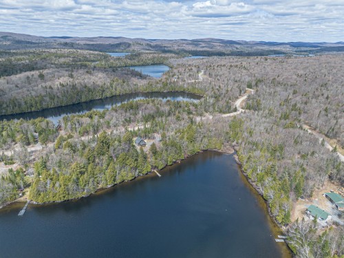 Aerial View - 42 Ch. Raphaël, Nominingue, QC - Outdoor With Body Of Water With View
