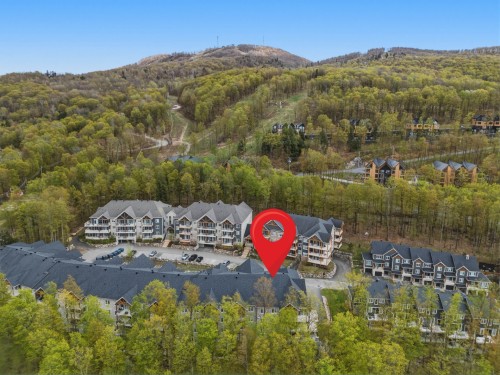 Aerial View - 303-240 Rue Du Cercle-Des-Cantons, Bromont, QC - Outdoor With View