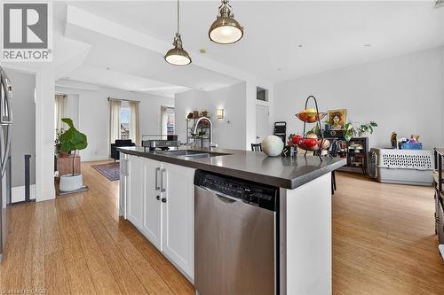UNIT B - 167 Walnut Street S, Hamilton, ON - Indoor Photo Showing Kitchen With Double Sink