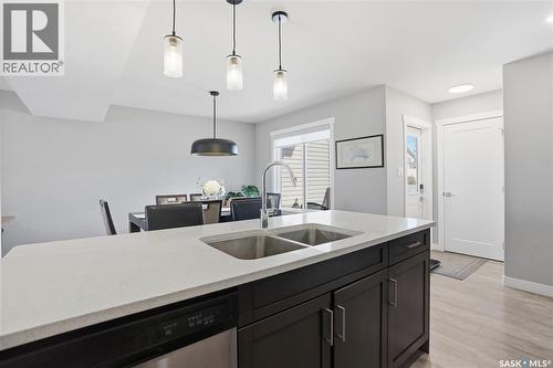 4521 E Keller Avenue, Regina, SK - Indoor Photo Showing Kitchen With Double Sink