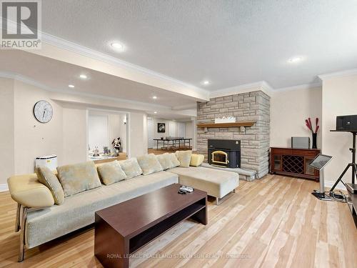 48 Buggey Lane, Ajax, ON - Indoor Photo Showing Living Room With Fireplace