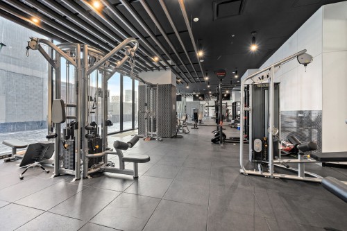Autre - 5712-1210 Rue Jeanne-Mance, Montréal (Ville-Marie), QC - Indoor Photo Showing Gym Room
