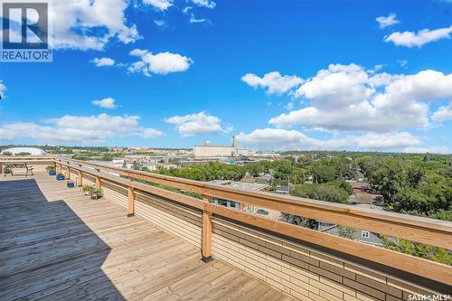 Penthouse B 537 4Th Avenue N, Saskatoon, SK - Outdoor With Deck Patio Veranda With View