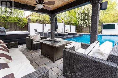 27 Elodia Court, Hamilton, ON - Outdoor With In Ground Pool With Deck Patio Veranda With Exterior