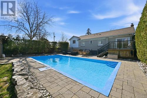 2330 Alma Dale Avenue, Burlington, ON - Outdoor With In Ground Pool With Deck Patio Veranda With Backyard