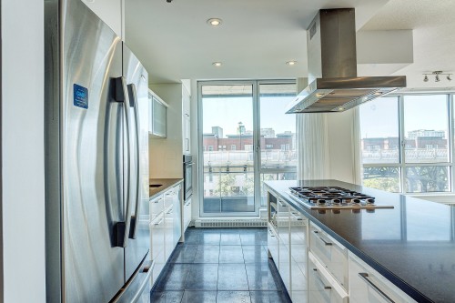 Cuisine - 304-370 Rue St-André, Montréal (Ville-Marie), QC - Indoor Photo Showing Kitchen With Upgraded Kitchen