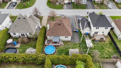 Aerial View - 692 Rue Forand, Repentigny (Le Gardeur), QC - Outdoor With Above Ground Pool With View