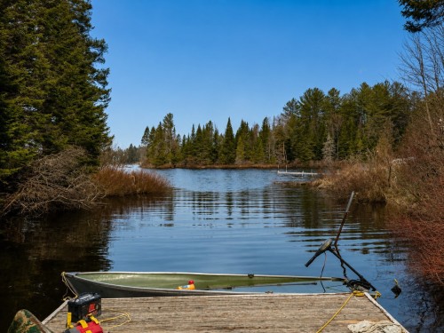 Bord de l'eau - 104 Ch. Du Lac-Ludger, Lantier, QC - Outdoor With Body Of Water With View