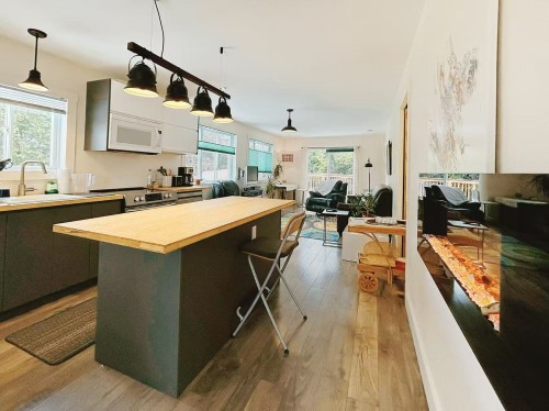 Cuisine - 58A Av. Du Havre-Des-Neiges, Saint-Sauveur, QC - Indoor Photo Showing Kitchen With Upgraded Kitchen