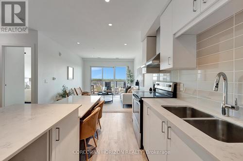 1511 - 15 Glebe Street, Cambridge, ON - Indoor Photo Showing Kitchen With Double Sink
