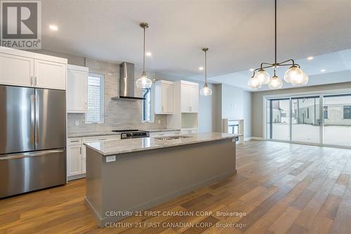 Lot 105 Darwin Crescent, London South (South V), ON - Indoor Photo Showing Kitchen With Upgraded Kitchen