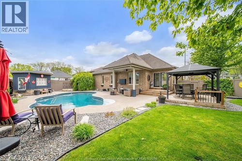 7840 Stella Crescent, Windsor, ON - Outdoor With In Ground Pool With Deck Patio Veranda With Backyard With Exterior