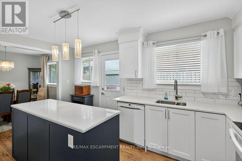 4 Camelot Drive, Hamilton, ON - Indoor Photo Showing Kitchen With Double Sink