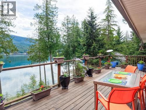 10826 Mariners Way, Powell River, BC - Outdoor With Body Of Water With Deck Patio Veranda