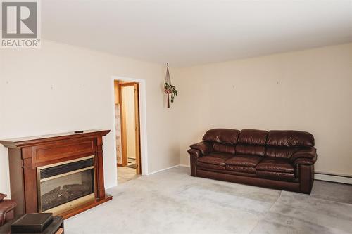 32 Brochen Street, Gander, NL - Indoor Photo Showing Living Room With Fireplace