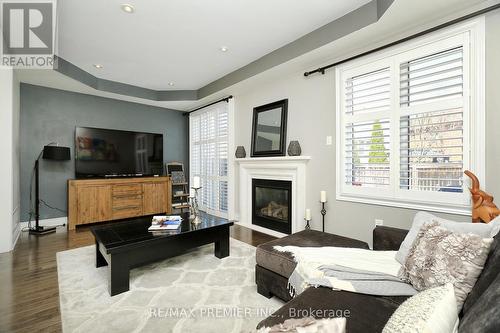79 Hansard Drive, Vaughan, ON - Indoor Photo Showing Living Room With Fireplace