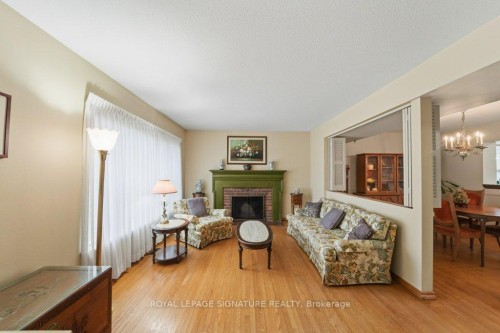 8 Underhill Drive, Toronto, ON - Indoor Photo Showing Living Room With Fireplace