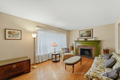 8 Underhill Drive, Toronto, ON - Indoor Photo Showing Living Room With Fireplace