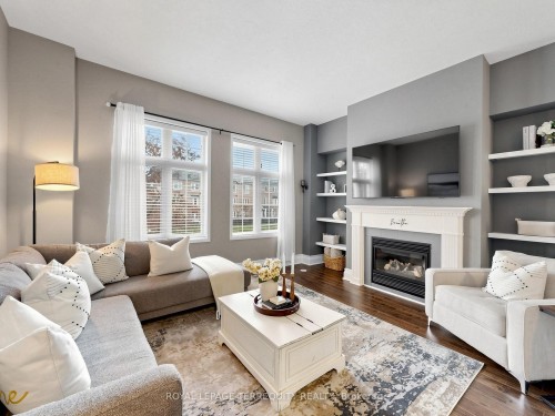 61 Sprucedale Way, Whitby, ON - Indoor Photo Showing Living Room With Fireplace