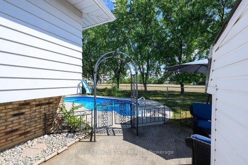 24 Oxford Street, Brantford, ON - Outdoor With In Ground Pool