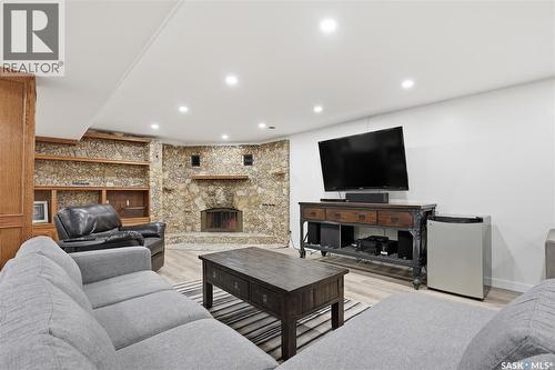 434 Skeena Court, Saskatoon, SK - Indoor Photo Showing Other Room With Fireplace