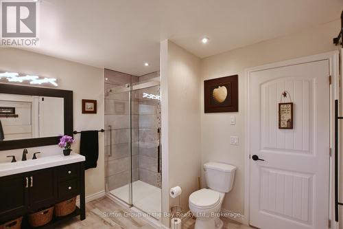 Marble shower - 238 Mccrea Drive, Clearview (Stayner), ON - Indoor Photo Showing Bathroom