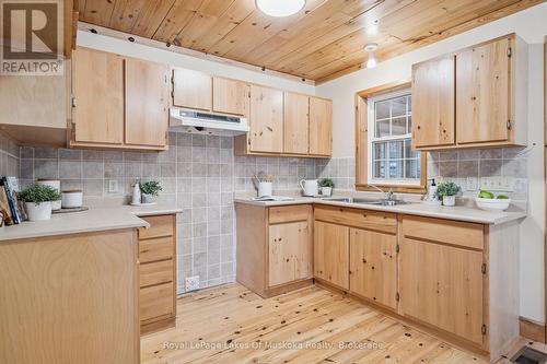 4291 Kawagama Lake Road, Algonquin Highlands (Sherborne), ON - Indoor Photo Showing Kitchen With Double Sink