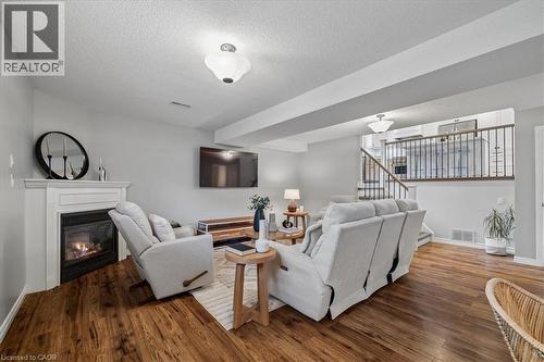 147 Valridge Drive, Ancaster, ON - Indoor Photo Showing Living Room With Fireplace
