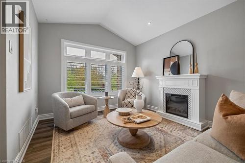 147 Valridge Drive, Ancaster, ON - Indoor Photo Showing Living Room With Fireplace