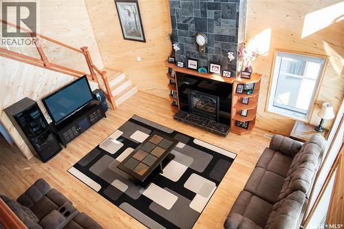53 Lakeside Drive, Tisdale, SK - Indoor With Fireplace