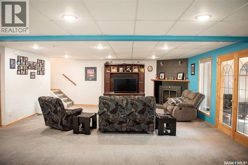 53 Lakeside Drive, Tisdale, SK - Indoor With Fireplace