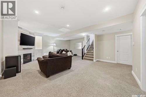 222 Fawcett Crescent, Saskatoon, SK - Indoor With Fireplace