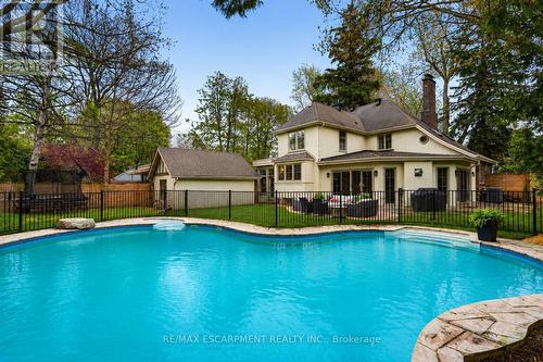 3081 Balmoral Avenue, Burlington, ON - Outdoor With In Ground Pool With Deck Patio Veranda With Backyard