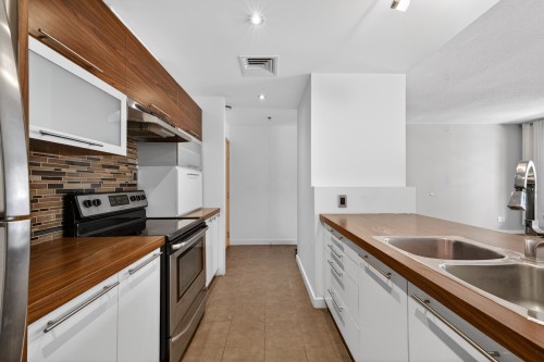 Cuisine - 207-1000 Boul. René-Lévesque E., Montréal (Ville-Marie), QC - Indoor Photo Showing Kitchen With Double Sink
