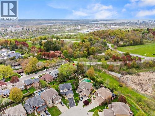 Expansive aerial perspective showcasing a residential neighborhood with diverse architectural styles - 3 San Pedro Drive, Hamilton, ON - Outdoor With View