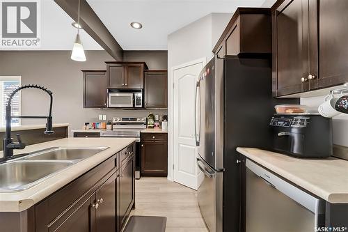 531 Gordon Road, Saskatoon, SK - Indoor Photo Showing Kitchen With Double Sink