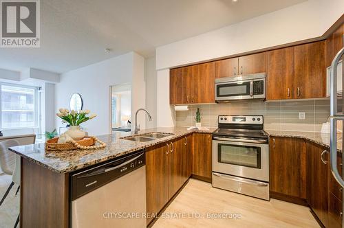 1804 - 55 East Liberty Street, Toronto, ON - Indoor Photo Showing Kitchen With Stainless Steel Kitchen With Double Sink