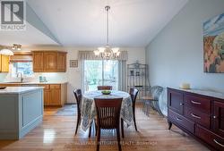 Dining room with patio door to the backyard - 
