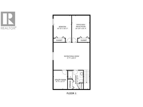 Basement Floor Plan - 4868 Riverview Drive Unit# 118, Edgewater, BC - Other
