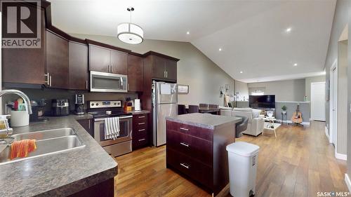 4179 Green Apple Drive, Regina, SK - Indoor Photo Showing Kitchen With Double Sink