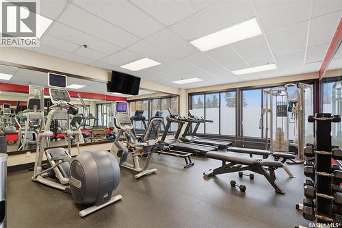 1080 424 Spadina Crescent E, Saskatoon, SK - Indoor Photo Showing Gym Room