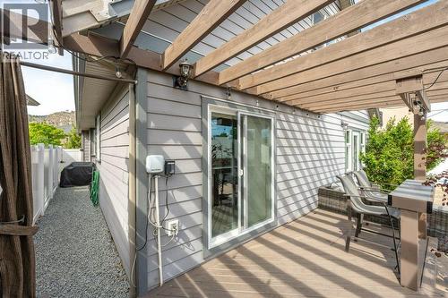 Back deck - 6925 Chardonnay Place, Oliver, BC - Outdoor With Deck Patio Veranda With Exterior