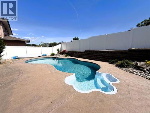 Pool and back deck - 6925 Chardonnay Place, Oliver, BC - Outdoor With In Ground Pool With Backyard