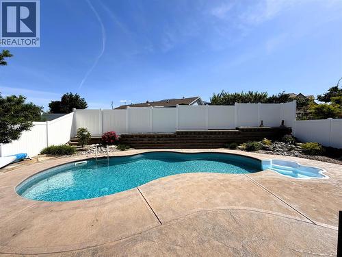 Summer photo - 6925 Chardonnay Place, Oliver, BC - Outdoor With In Ground Pool With Backyard