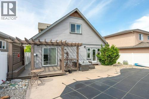 Back yard pre-summer - 6925 Chardonnay Place, Oliver, BC - Outdoor With Deck Patio Veranda