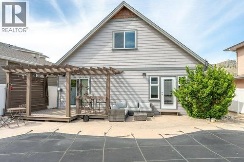 Back yard pre-summer - 6925 Chardonnay Place, Oliver, BC - Outdoor With Deck Patio Veranda