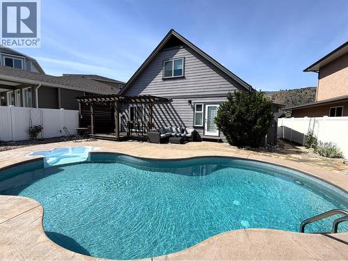 Summer photo - 6925 Chardonnay Place, Oliver, BC - Outdoor With In Ground Pool With Deck Patio Veranda With Backyard