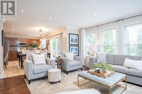 Seemless flow to the large kitchen - 23 Baggs Crescent, Cambridge, ON - Indoor Photo Showing Living Room