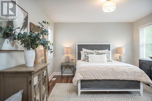 Primary space with double door entry - 23 Baggs Crescent, Cambridge, ON - Indoor Photo Showing Bedroom