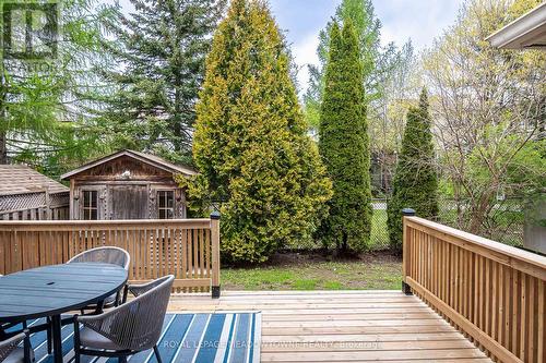 Backs on to walking path - 2 sheds - 23 Baggs Crescent, Cambridge, ON - Outdoor With Deck Patio Veranda With Exterior